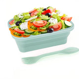 A collapsible silicone lunch container from the Krumbs Kitchen Essentials assortment
