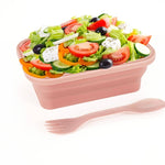 A collapsible silicone lunch container from the Krumbs Kitchen Essentials assortment