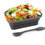 A collapsible silicone lunch container from the Krumbs Kitchen Essentials assortment