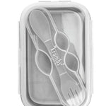 A collapsible silicone lunch container from the Krumbs Kitchen Essentials assortment