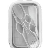 A collapsible silicone lunch container from the Krumbs Kitchen Essentials assortment