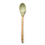 A wooden-handled Krumbs Kitchen Farmhouse spoon