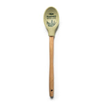 A wooden-handled Krumbs Kitchen Farmhouse spoon