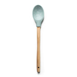 A wooden-handled Krumbs Kitchen Farmhouse spoon