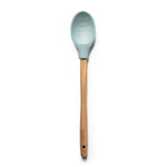 A wooden-handled Krumbs Kitchen Farmhouse spoon