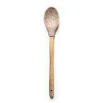 A wooden-handled Krumbs Kitchen Farmhouse spoon