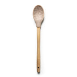 A wooden-handled Krumbs Kitchen Farmhouse spoon