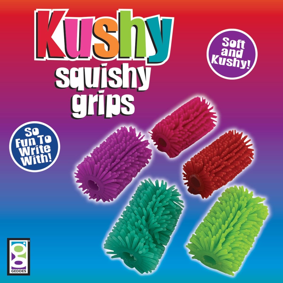 KUSHY SQUISHY PENCIL GRIP 100/TUB - Pages & Parcels