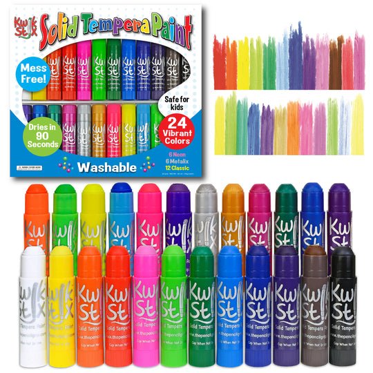 KwikStix Tempera Paint 24 Pack Classic, Metalix, | TPG Creations - Pages & Parcels