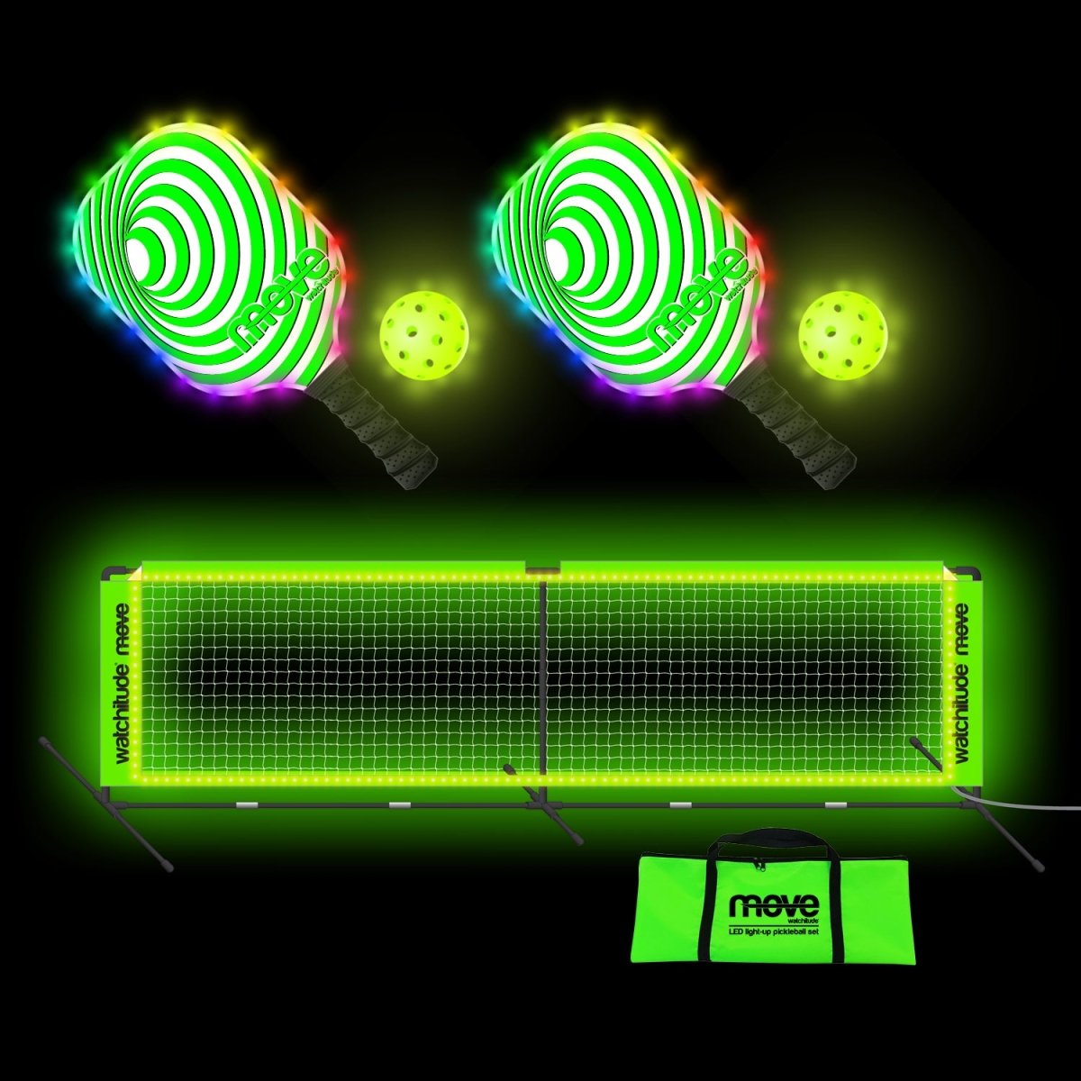 LED Light - Up Pickleball 10' Net Set - Pages & Parcels