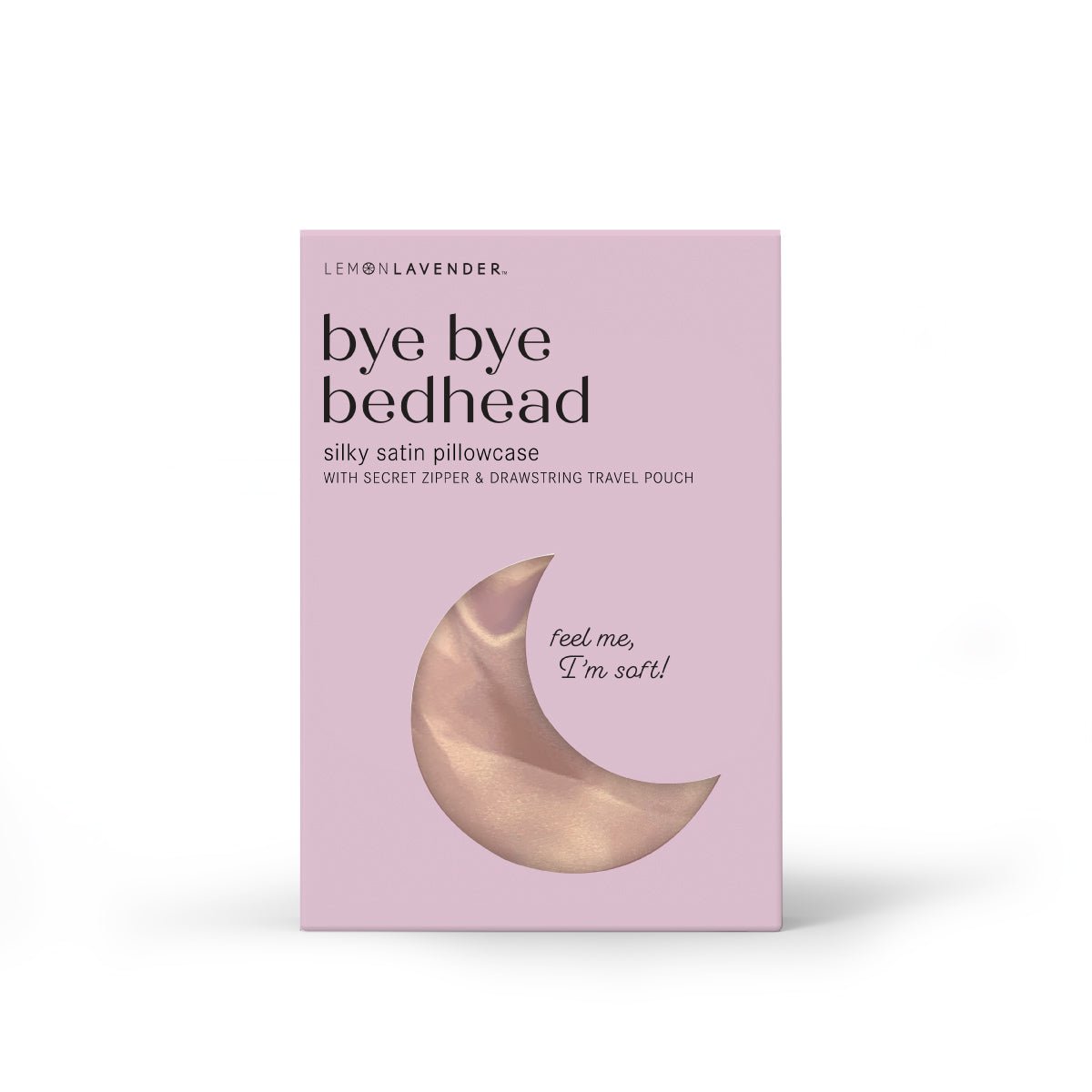 A Lemon Lavender Bye Bye Bedhead silky satin pillowcase