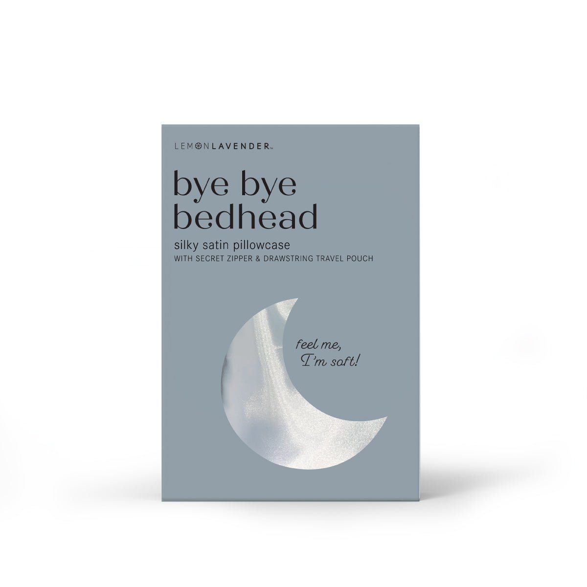 A Lemon Lavender Bye Bye Bedhead silky satin pillowcase