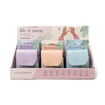 Lemon Lavender File It Away nail care kit with tools in a zippered pouch