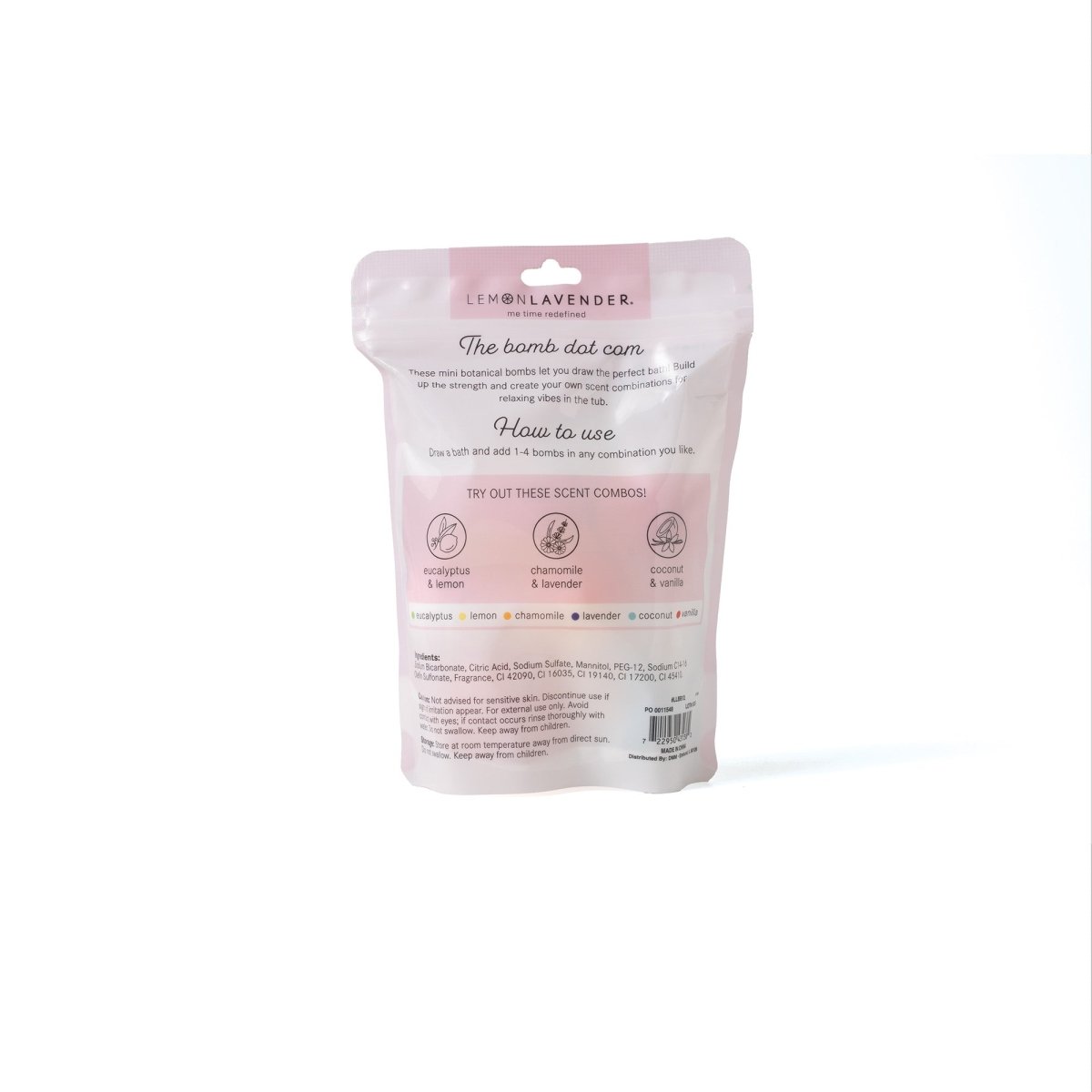 Lemon Lavender In a Fizzy Mini Bath Bombs - Pages & Parcels