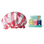 A patterned Lemon Lavender Not Your Grandma's shower cap