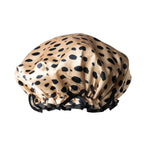 A patterned Lemon Lavender Not Your Grandma's shower cap