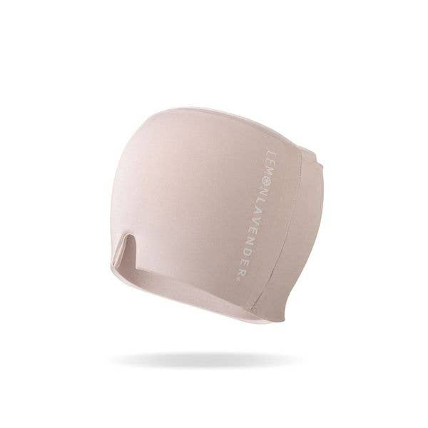 A gel-bead Lemon Lavender Out Cold temperature-smart migraine relief cap