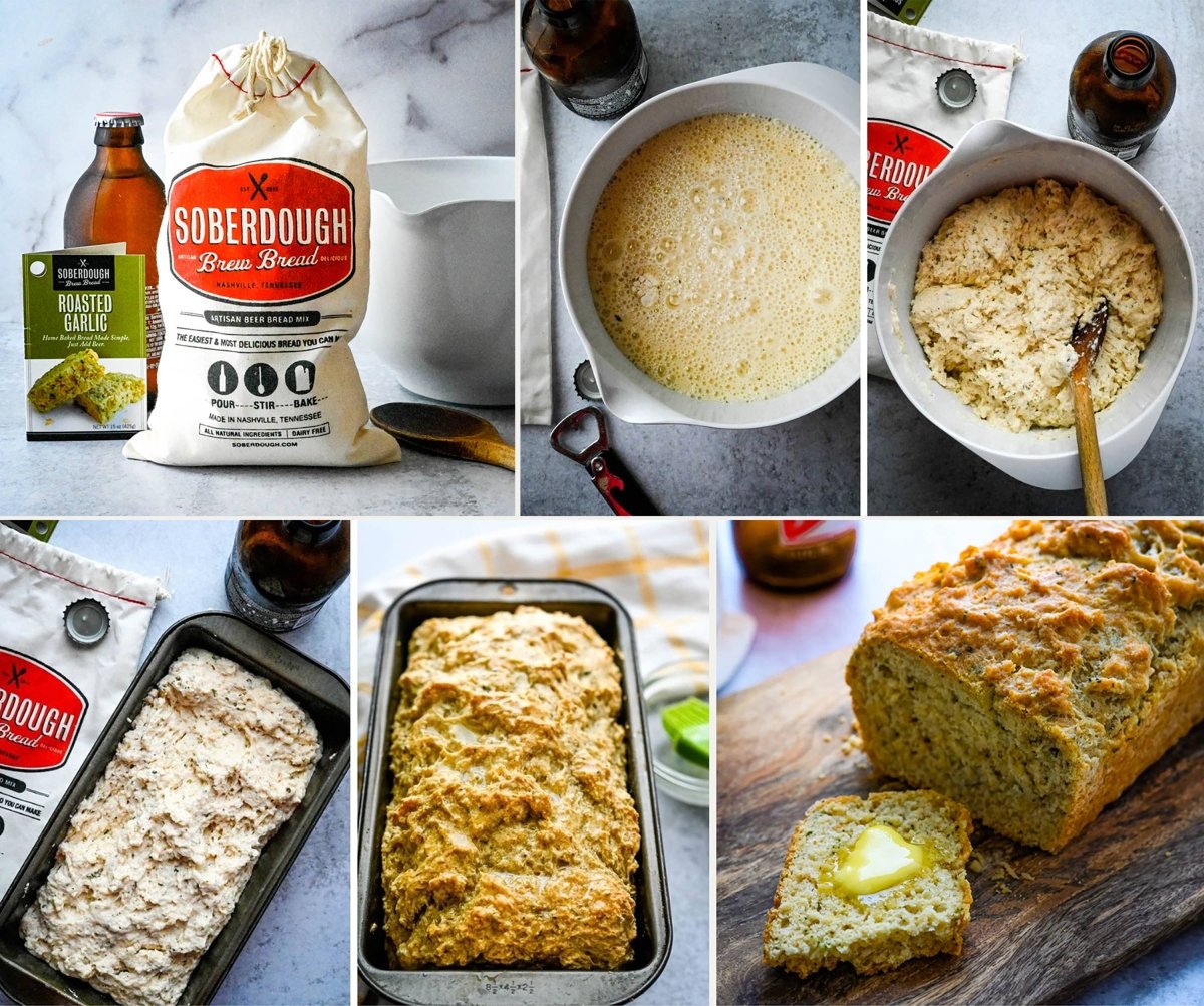 Package of Soberdough Lemon Poppy Seed bread mix