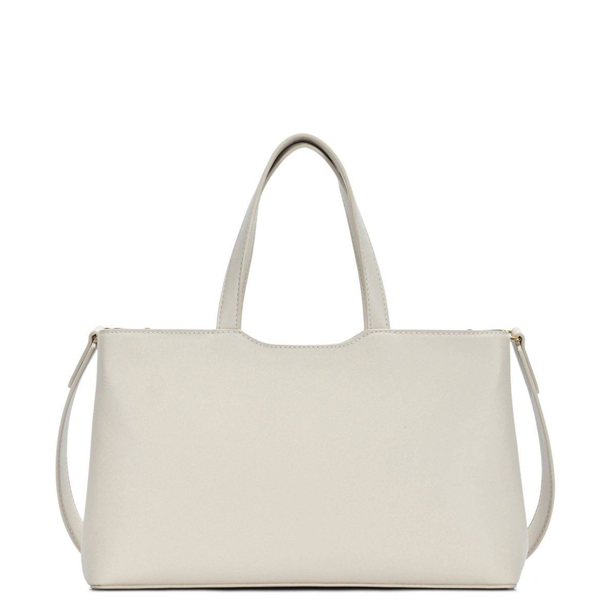 Leonetta Three Compartment Women's Satchel Tote Bag: Taupe - Pages & Parcels