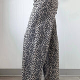 Leopard Print High Waist Jeans - Pages & Parcels