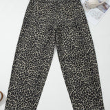 Leopard Print High Waist Jeans - Pages & Parcels