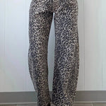 Leopard Print High Waist Jeans - Pages & Parcels