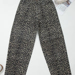 Leopard Print High Waist Jeans - Pages & Parcels