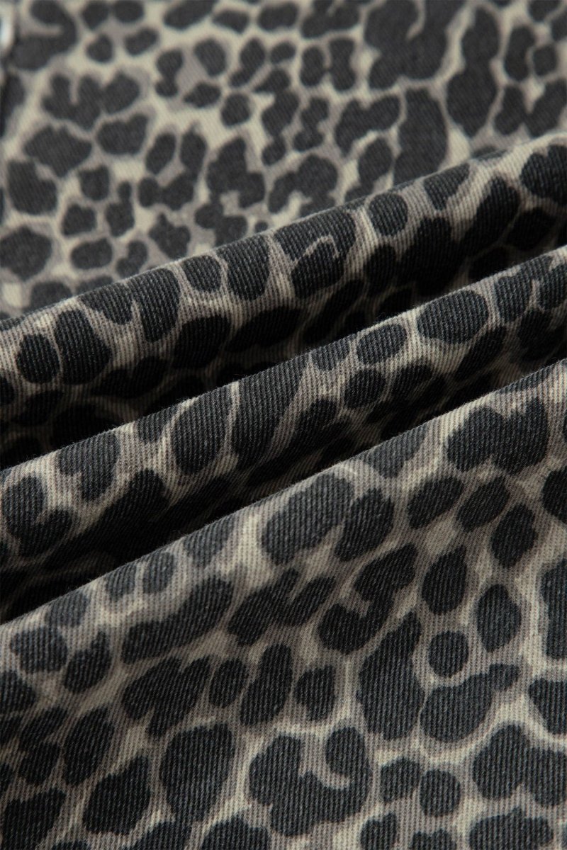 Leopard Print High Waist Jeans - Pages & Parcels