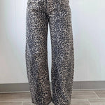 Leopard Print High Waist Jeans - Pages & Parcels