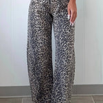 Leopard Print High Waist Jeans - Pages & Parcels
