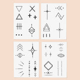 Linear Temporary Tattoo Pack - Pages & Parcels
