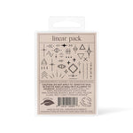 Linear Temporary Tattoo Pack - Pages & Parcels