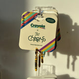Crayola x Little Words Project charm with colorful packaging on a white background