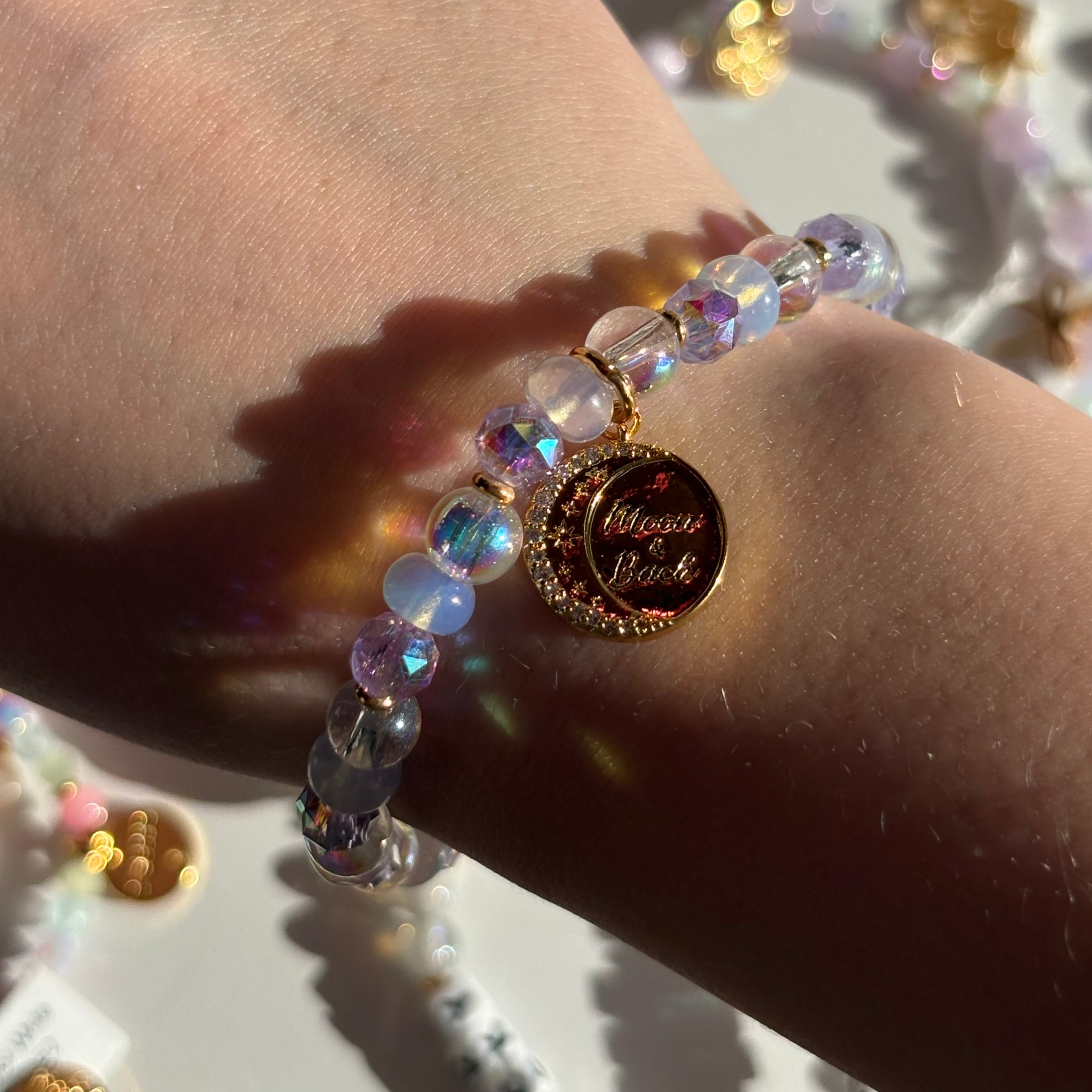 Little words project moon and back bracelet