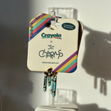 Crayola blizzard blue charm on a white background