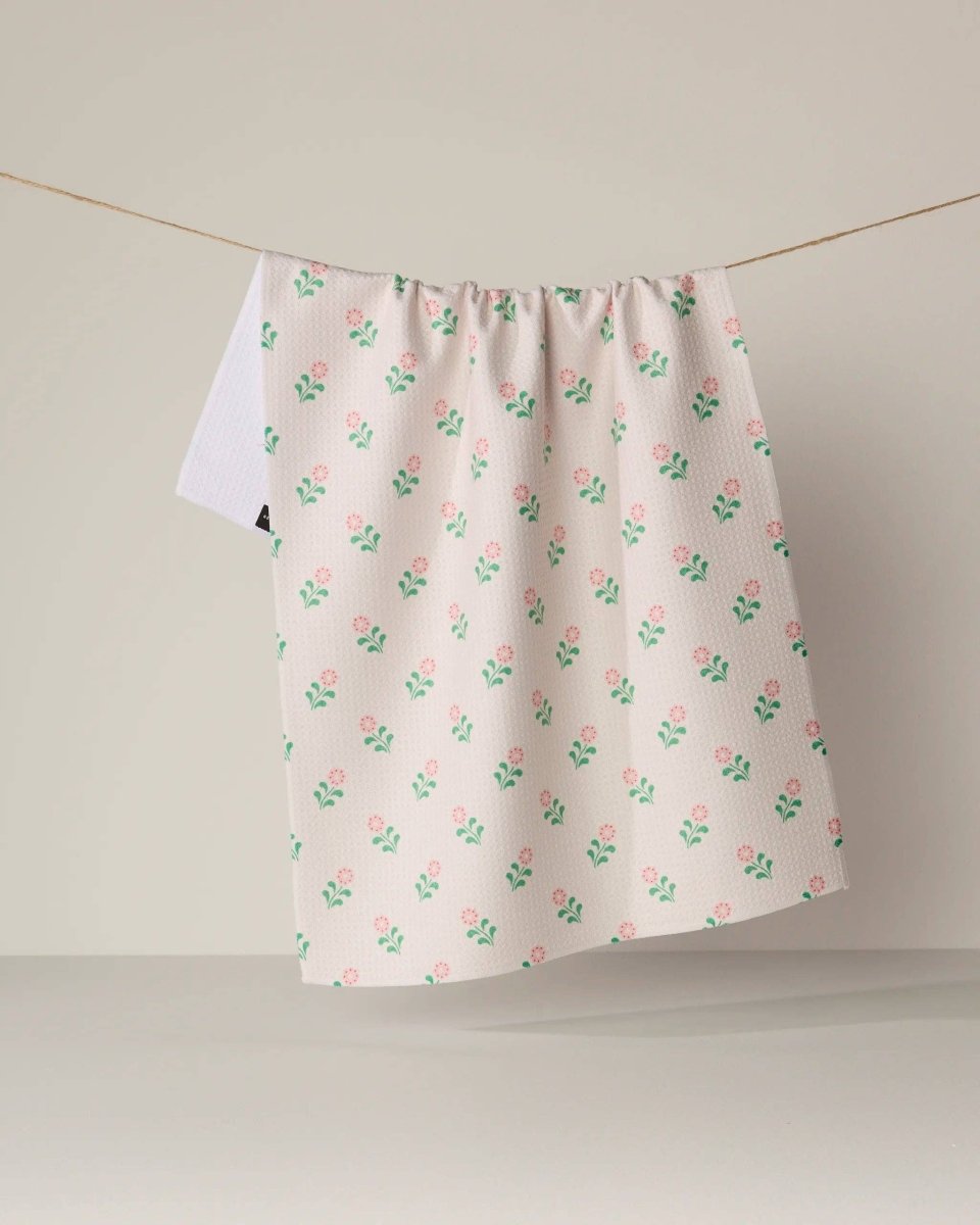 Lucky Blossom Tea Towel - Pages & Parcels