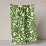 Lucky Draw Symbols Tea Towel - Pages & Parcels
