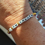 Little words project I am enough bracelet