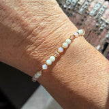 Little words project pink chalk base bracelet