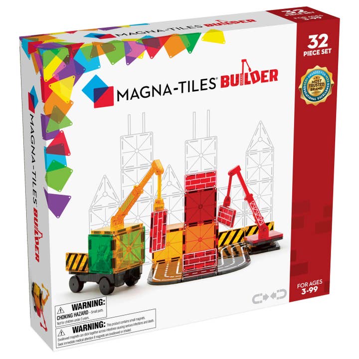 MAGNA - TILES® Builder 32 Piece Set | Magna Tiles - Pages & Parcels