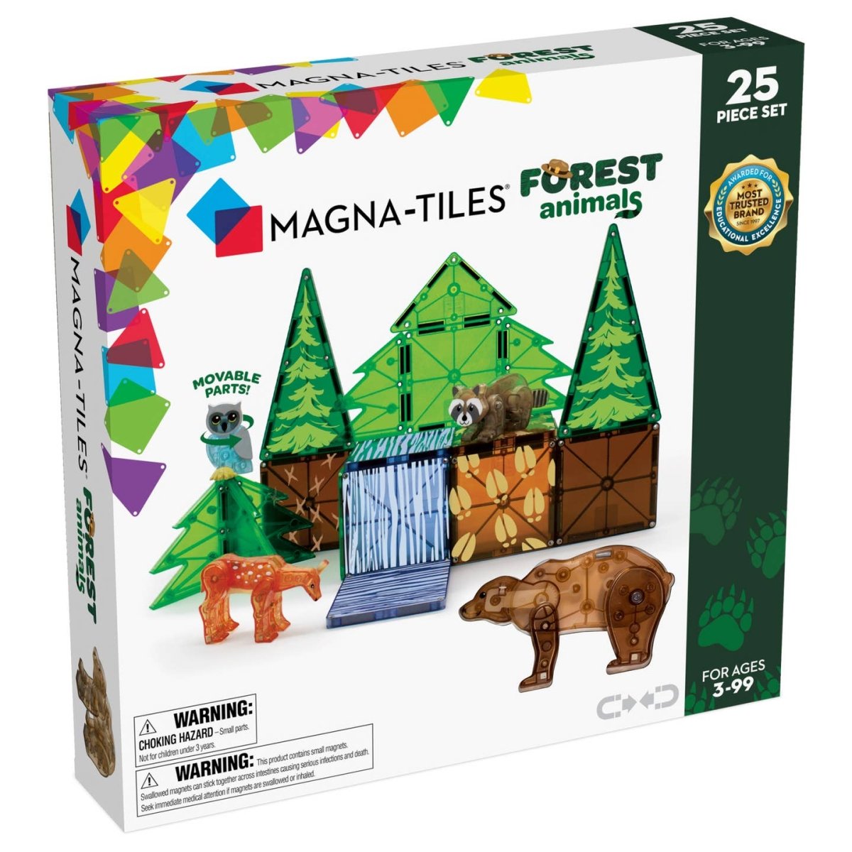 Magna - Tiles Forest Animals 25 - Piece Set | Magna Tiles - Pages & Parcels