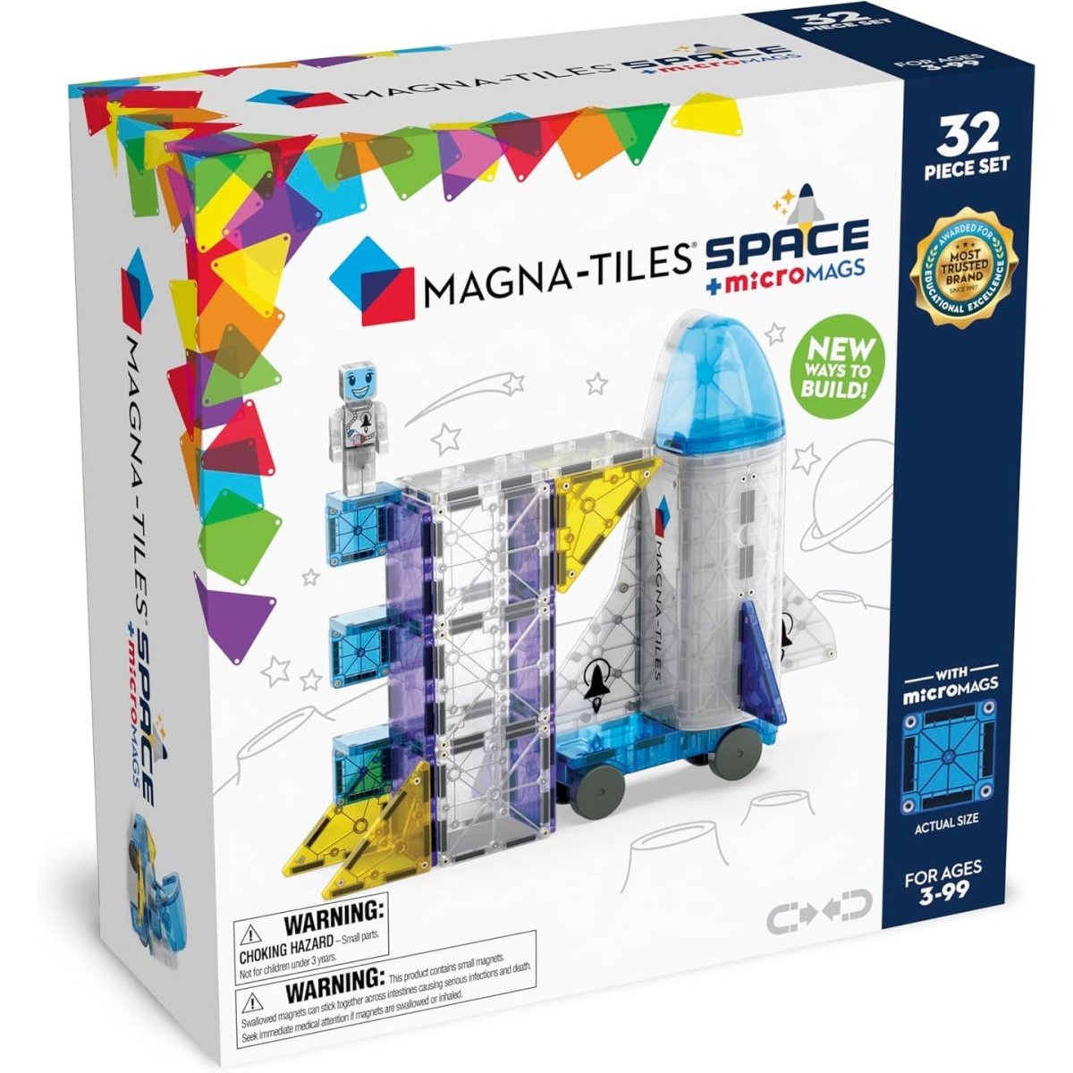 MAGNA - TILES® Space 32 Piece Set - Pages & Parcels