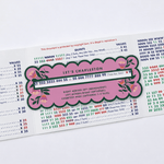 Mahjong Line Finder Tool for Standard and Large Size NMJL Cards - Pink - Pages & Parcels