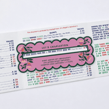 Mahjong Line Finder Tool for Standard and Large Size NMJL Cards - Pink - Pages & Parcels