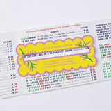 Mahjong Line Finder Tool for Standard and Large Size NMJL Cards - Yellow - Pages & Parcels