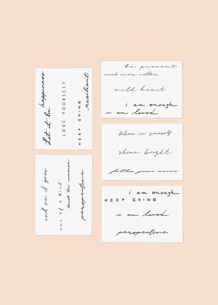 Mantra Temporary Tattoo Pack - Pages & Parcels