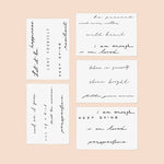 Mantra Temporary Tattoo Pack - Pages & Parcels