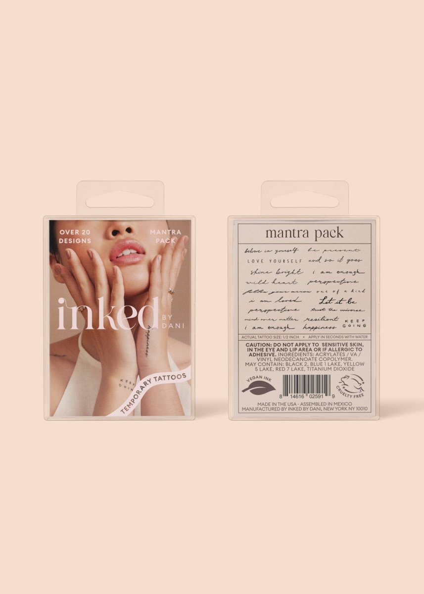 Mantra Temporary Tattoo Pack - Pages & Parcels
