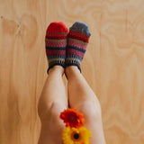Masala Ankle Socks | Sustainable USA Made No - Show Sock  - Pages & Parcels