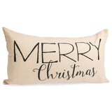 Merry Christmas Black/White Pillow - Pages & Parcels
